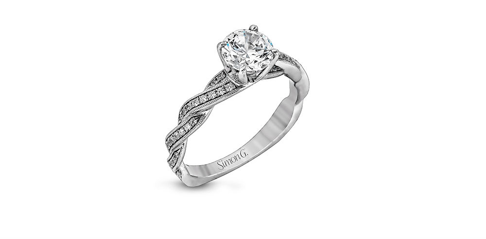 Simon G Classic Romance Engagement Ring