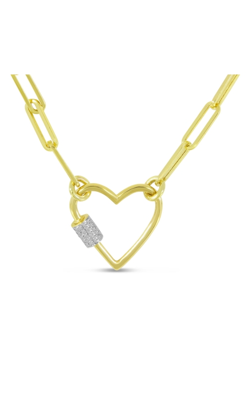 P10807CH - NC- 14k yg dia ht locl paperclip chain d=.22