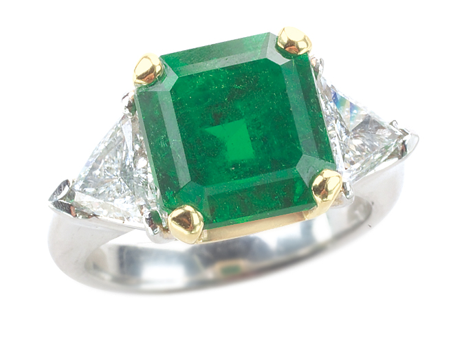 Emerald and Diamond Ring Emerald and Diamond Ring