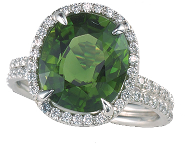 Tourmaline and Diamond Ring Tourmaline and Diamond Ring