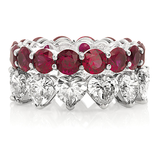 Ruby and Diamond Eternity Band Ruby and Diamond Eternity Band