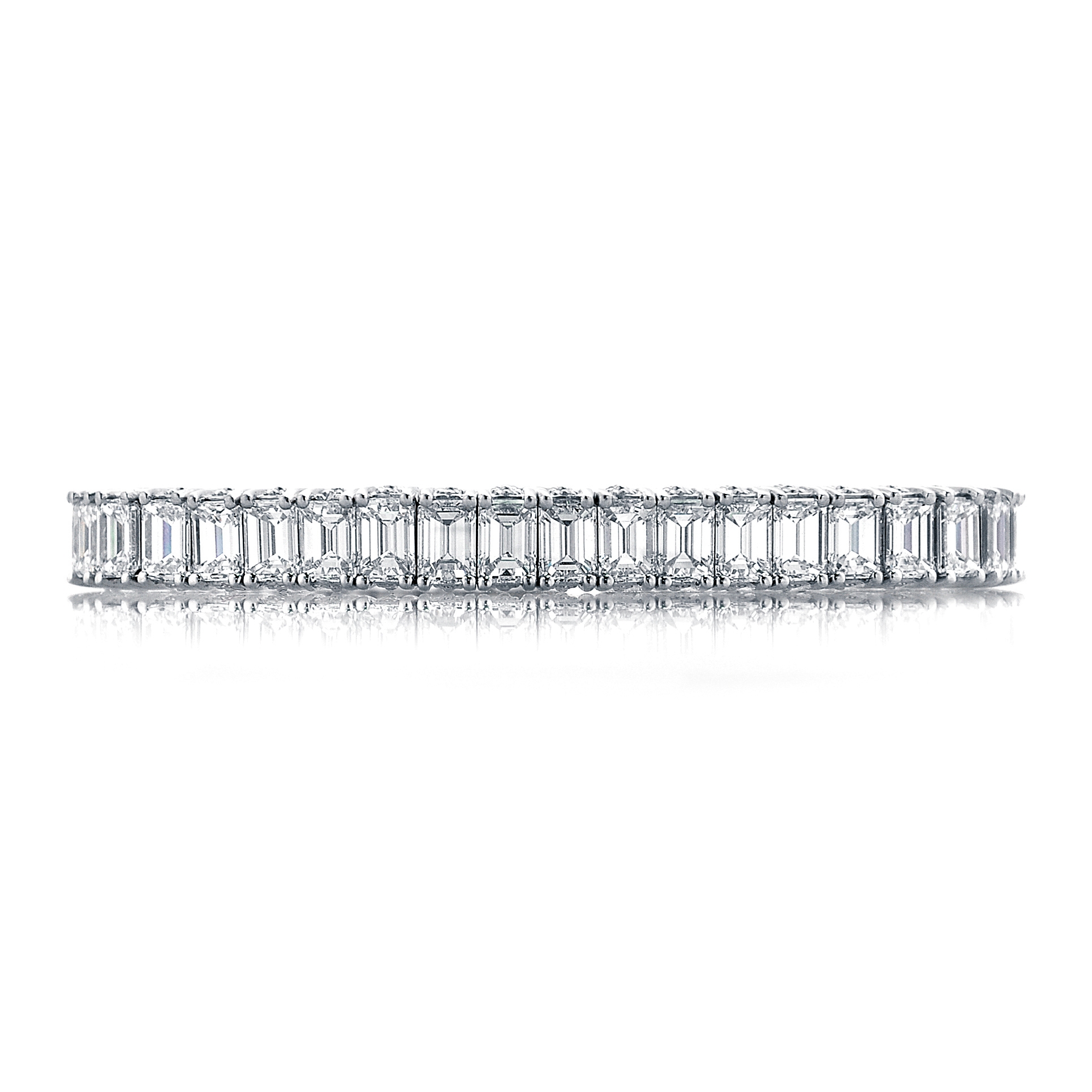 Platinum Emerald Cuts Bracelet Platinum Emerald Cuts Bracelet