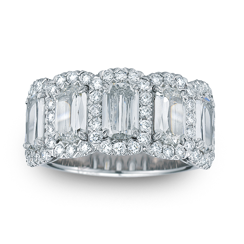 18K White Gold Diamond Wedding Band 18K White Gold Diamond Wedding Band