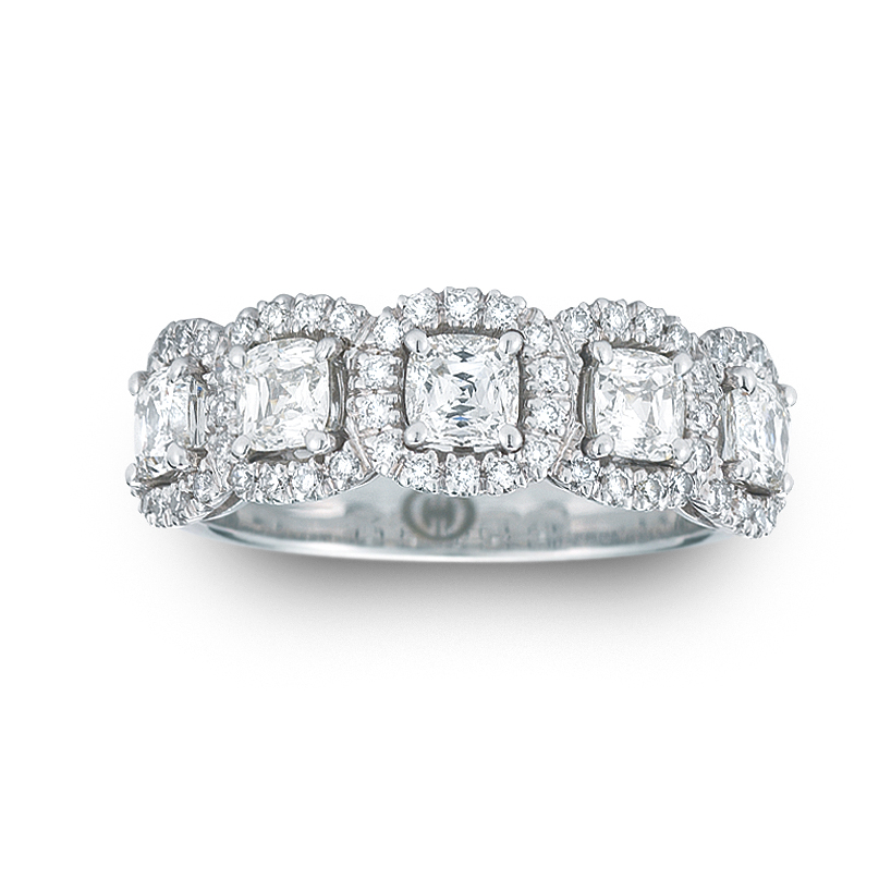 18K White Gold Diamond Wedding Band 18K White Gold Diamond Wedding Band