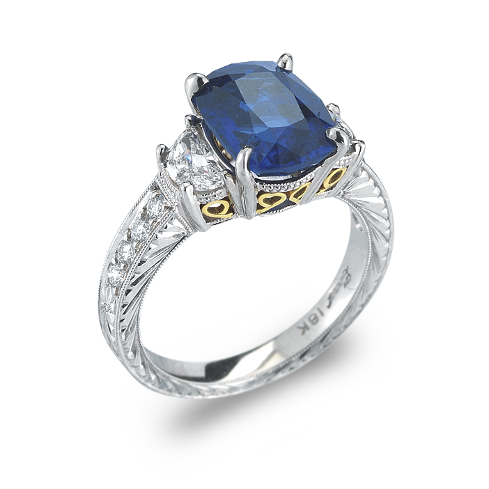 Platinum Sapphire Ring Platinum Sapphire Ring