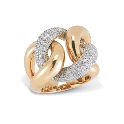 18k rose gold diamond ring 1.50ct of diamonds. thumbnail 1