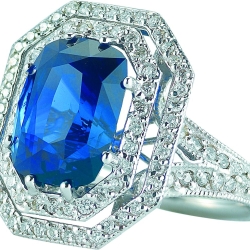 Sapphire and Diamond Ring thumbnail 1