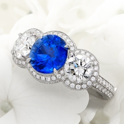 Sapphire and Diamond Ring thumbnail 1