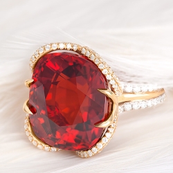 Mandarin Garnet Ring thumbnail 1