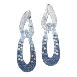 14K White Gold Earrings thumbnail 1