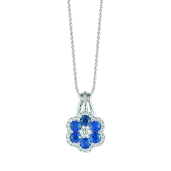 Sapphire and Diamond Necklace