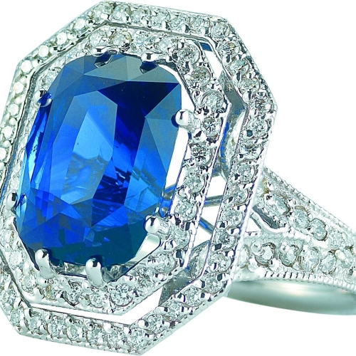 Sapphire and Diamond Ring