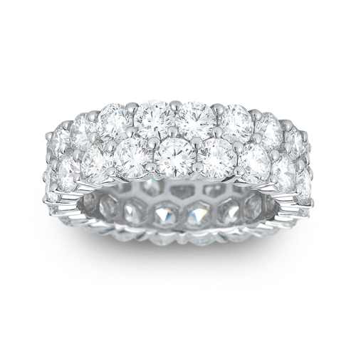 14K White Gold Diamond Wedding Band