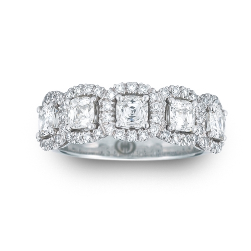 18K White Gold Diamond Wedding Band