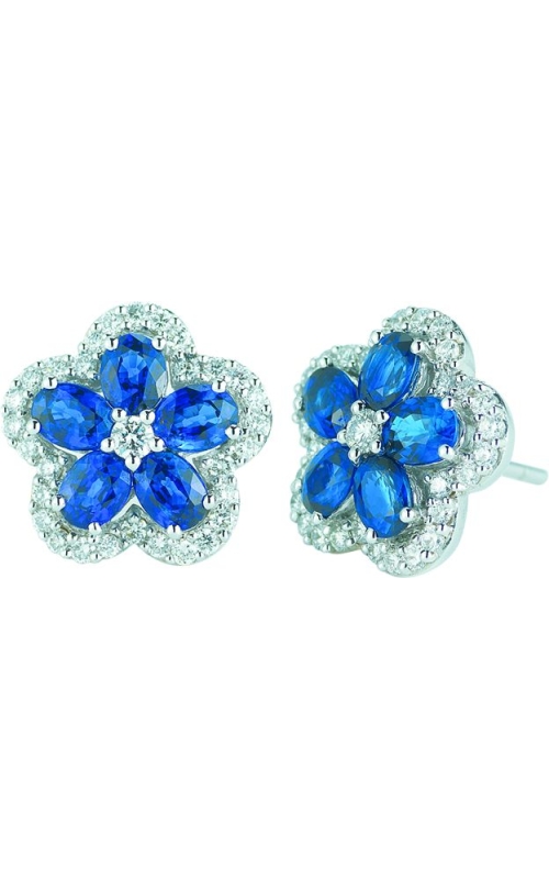 Sapphire and Diamond Earrings