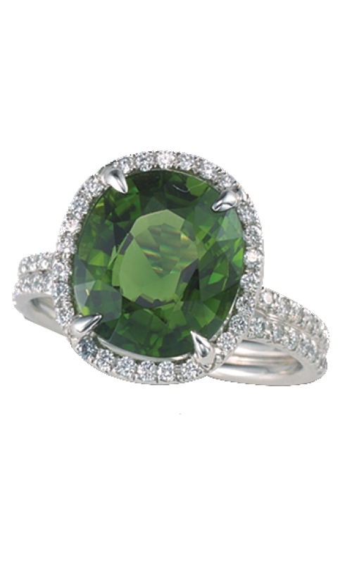 Tourmaline and Diamond Ring