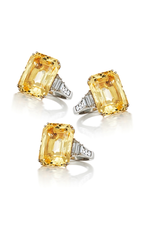 Yellow Sapphire and Diamond Rings