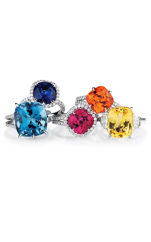 Color Stone and Diamond Rings