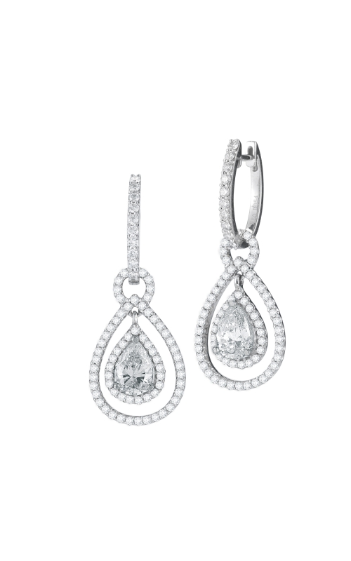 18K White Gold Diamond Earrings