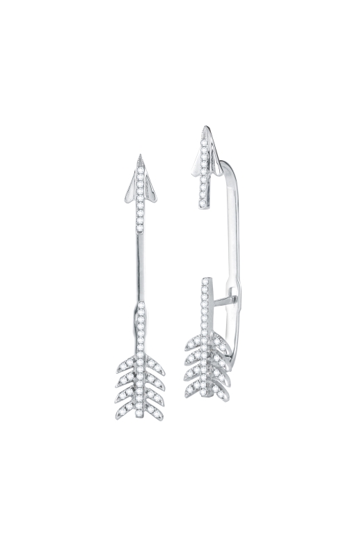 18K White Gold Diamond Earrings