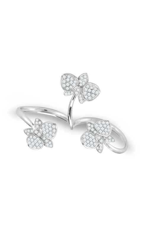 18K White Gold Diamond Butterfly Ring