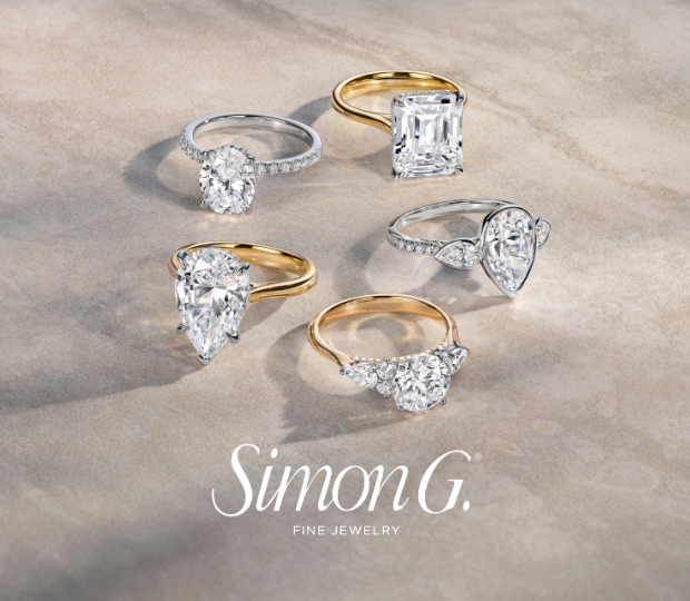 Simon G banner featuring rings