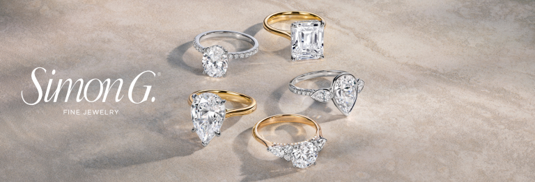 Simon G banner featuring rings