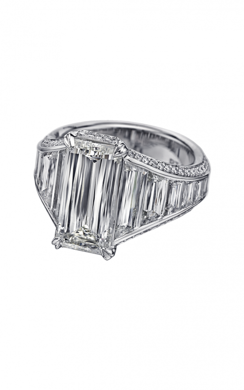 Christopher Designs Crisscut Emerald Ring 97C-EC