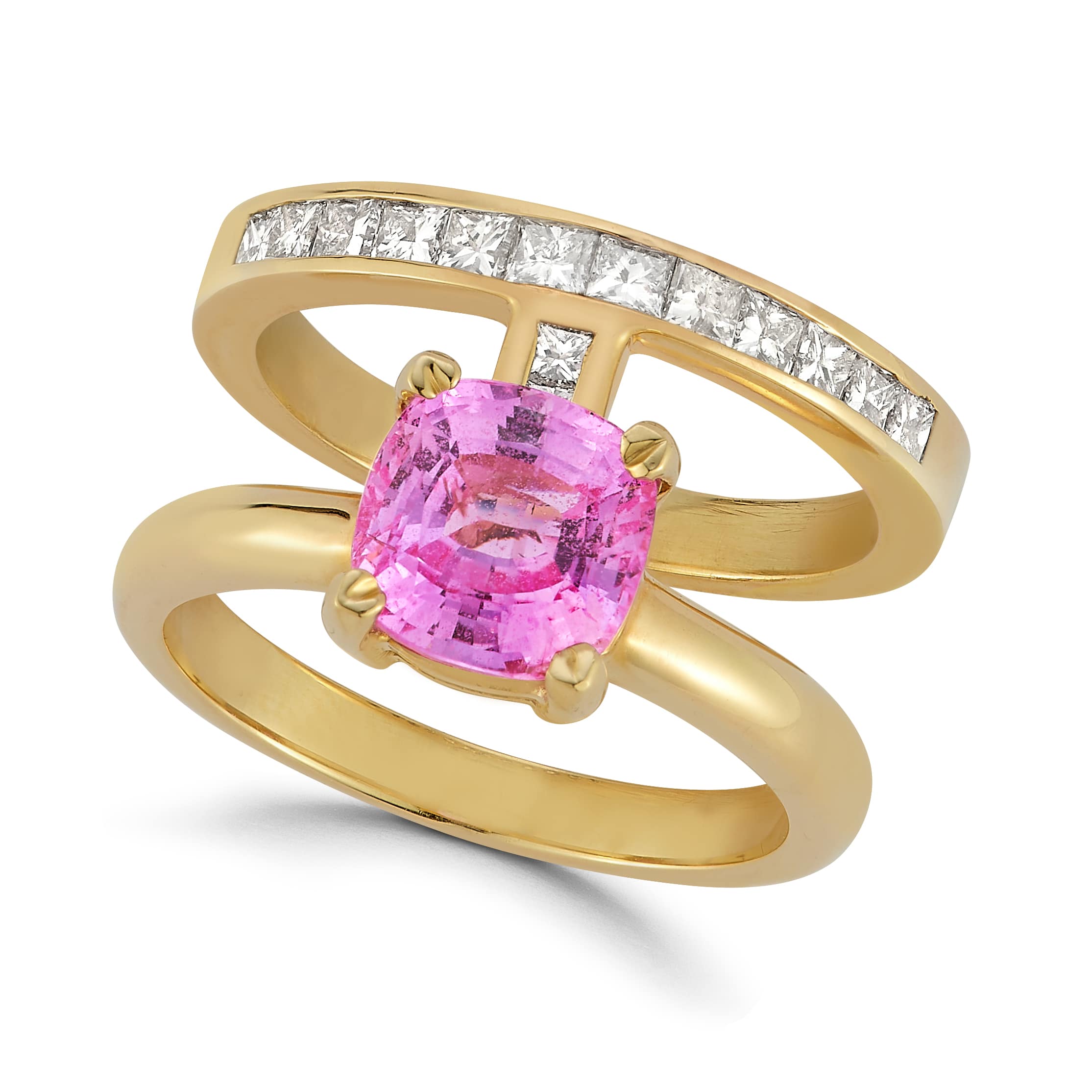 14k Yellow Gold Pink Sapphire Ring 14k Yellow Gold Pink Sapphire Ring